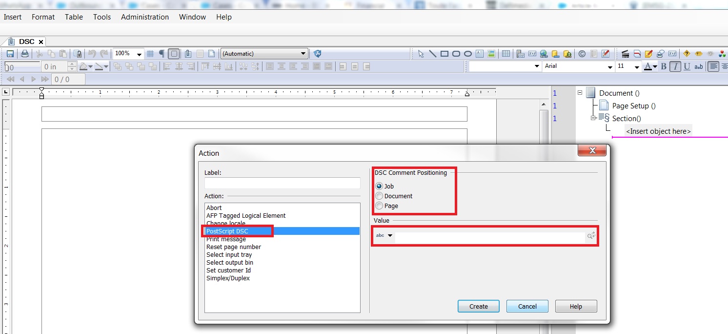 How to add a media type in PostScript output in EngageOne Designer