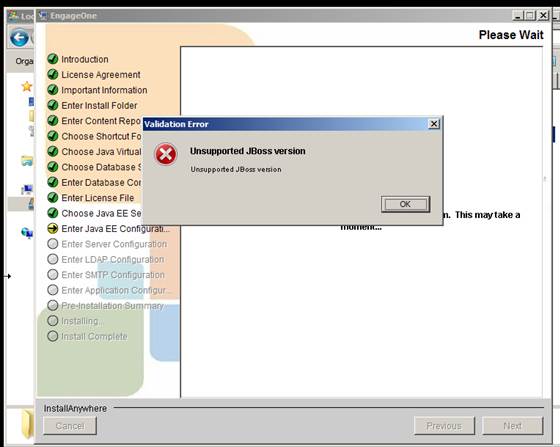 unsupported-jboss-version-error-while-installing-engageone-but-stated