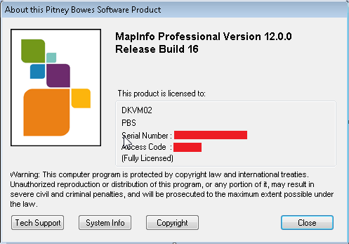 Mapinfo Professional 12 5 Free Download Finding The Serial Number And Access Code For A Mapinfo Pro Installation