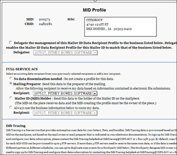 How to change CRID Ownership for Mailer Id in EngageOne Inform