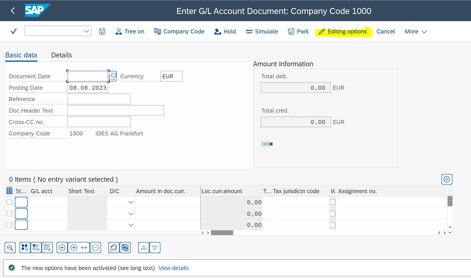 Automate Studio FB50 No batch input data for screen SAPMF05A 1001