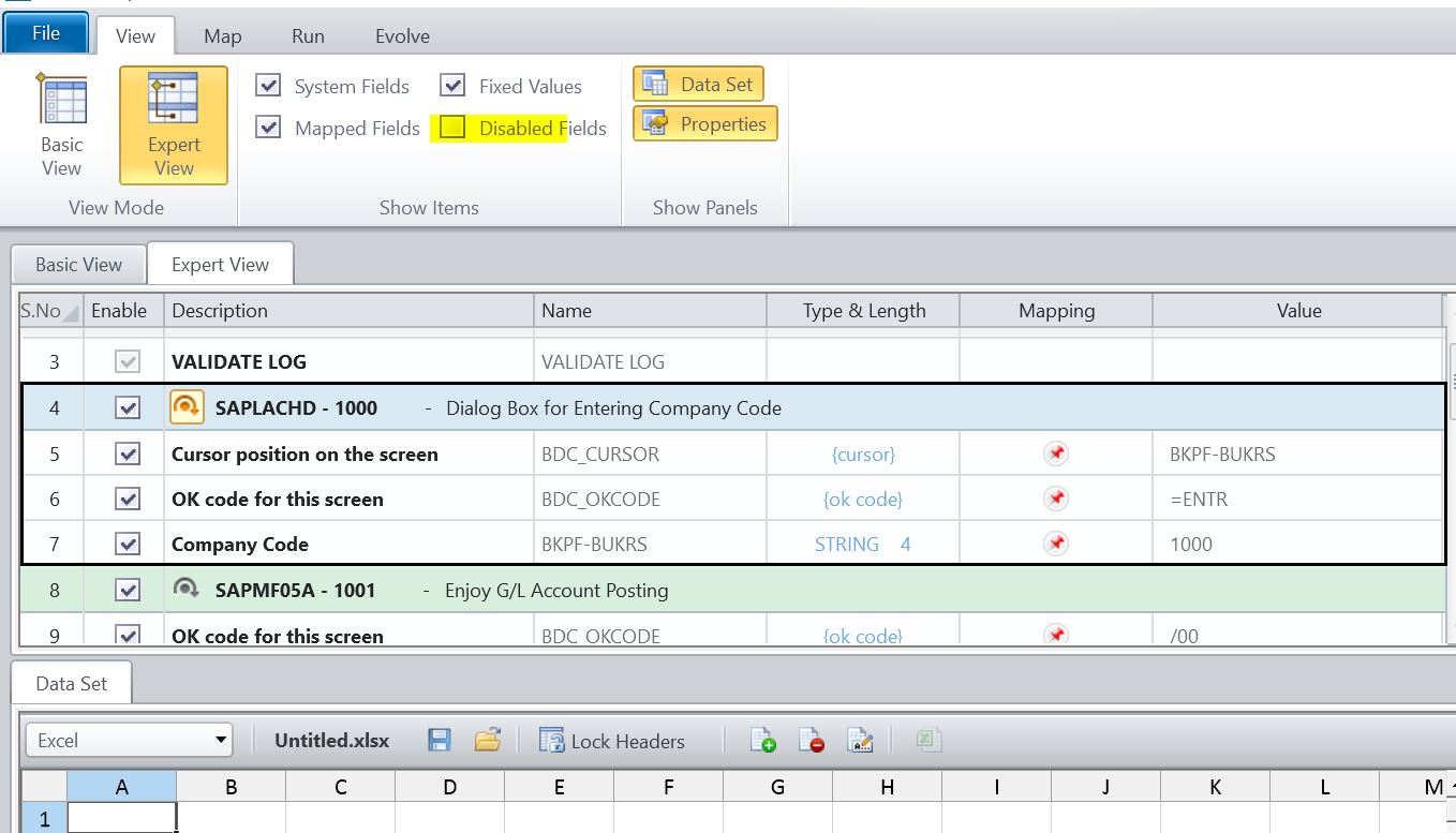 Automate Studio FB50 No batch input data for screen SAPMF05A 1001