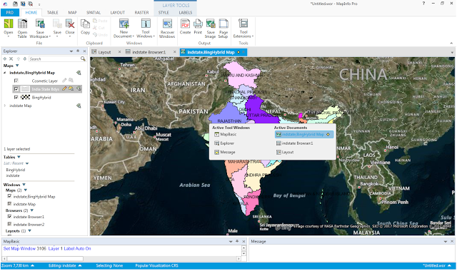 How to Move Around in the Integrated Development Environment of MapInfo Pro