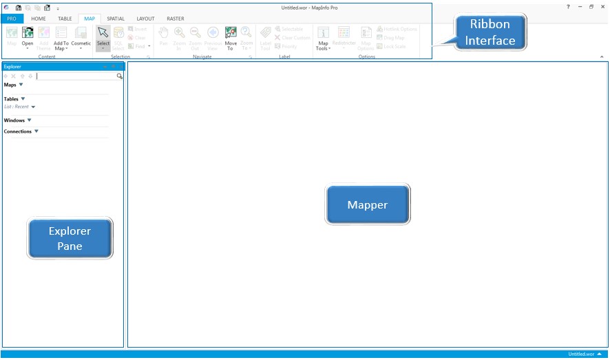 Bing imagery (Aerial, Hybrid, Roads) and MapInfo Pro