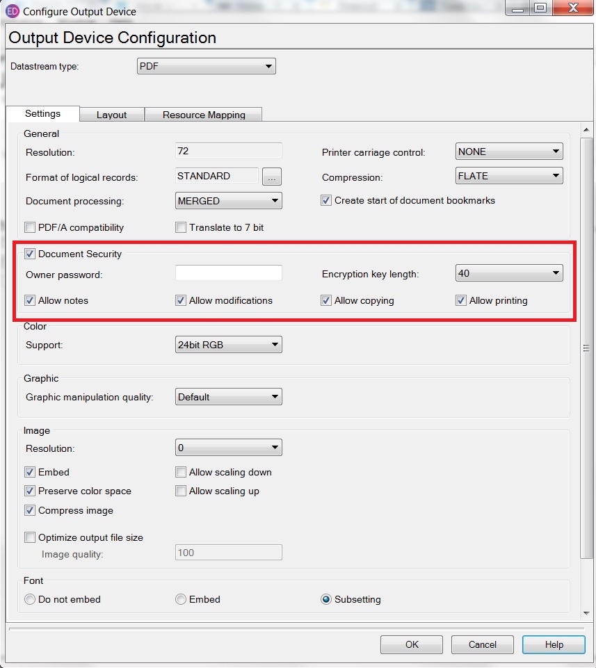 How To Enable Pdf Document Security In Engageone Designer