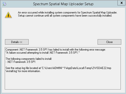 net framework 3.5 セットアップ ストア エラー