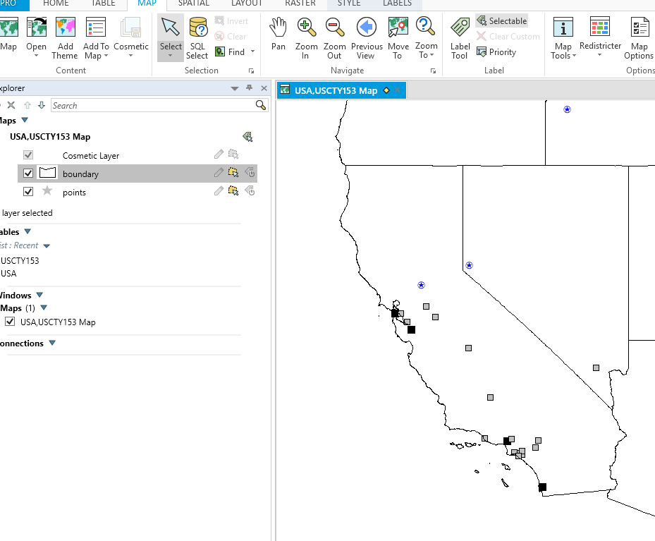 How to select data that falls within a given region or boundary using ...