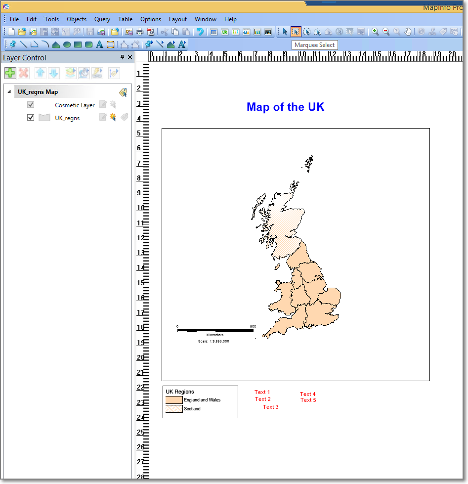 Selecting multiple objects in a Layout window using Marquee Select in ...