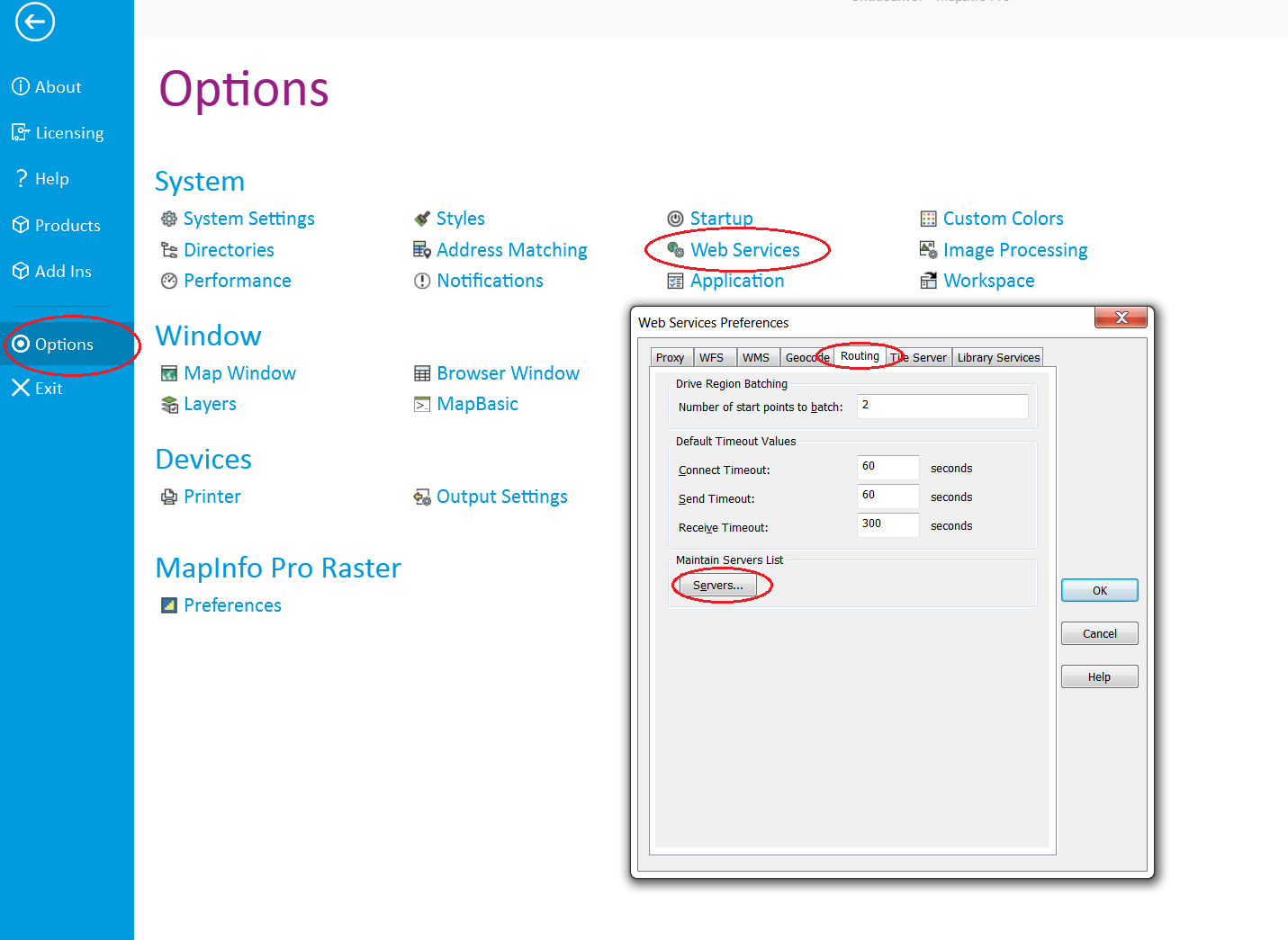 How to create driving Regions in MapInfo Pro within Spectrum On Demand
