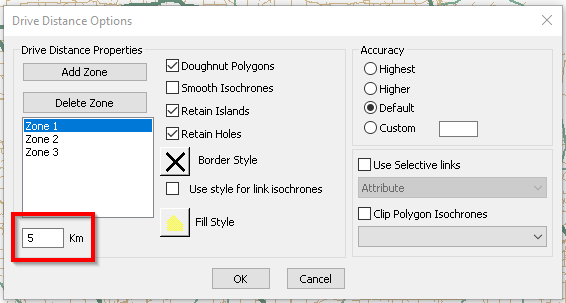 How to switch between Drive Time and Drive Distance calculation type in ...