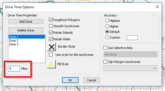 How to switch between Drive Time and Drive Distance calculation type in ...