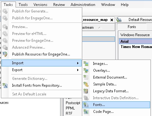 How to deploy font and image mapping in EngageOne Designer and ...