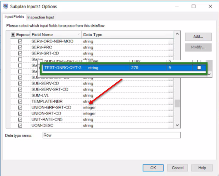 New fields added in the datasource unavailable in a Subflow