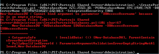 Error when trying to use the PowerShell scripts to create a Portrait ...