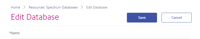 How to modify Spectrum databases in the Management Console
