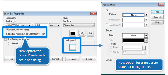 Adding and removing a scale bar (i.e. adornment) in MapInfo Pro