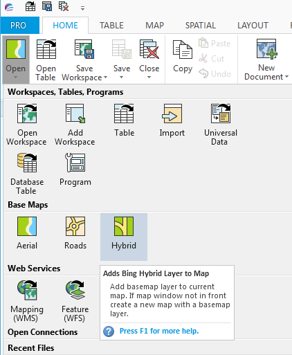 Adding Bing Imagery to Maps in MapInfo Pro