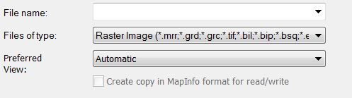 How to modify ERS and Geosoft files in MapInfo Raster