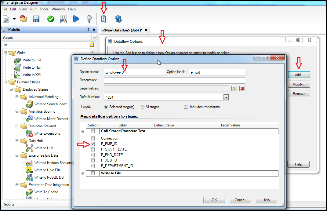 Adding dataflow runtime options in Spectrum