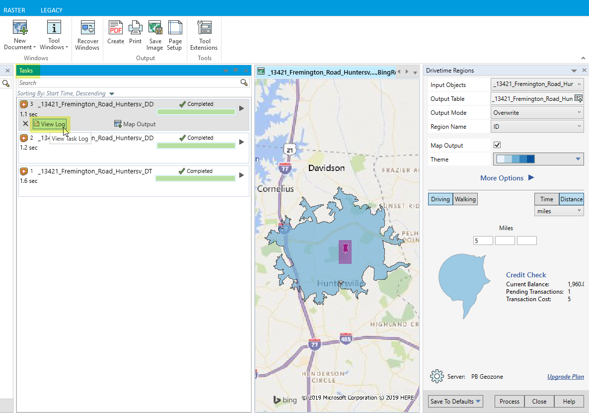 Where to find the API parameters used within MapInfo Pro 64-bit to ...