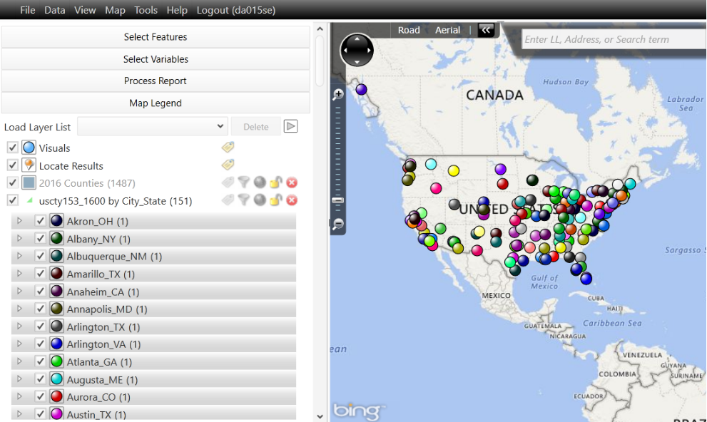 How to change the color of objects in GeoInsight