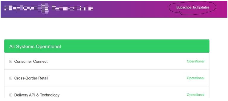 Reducing the number of outage notifications for Location Intelligence APIs