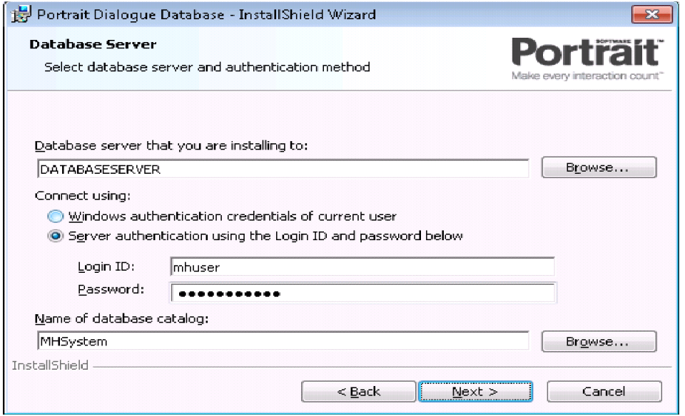 Resolving Error 27553 while installing Portrait Dialog Database catalog