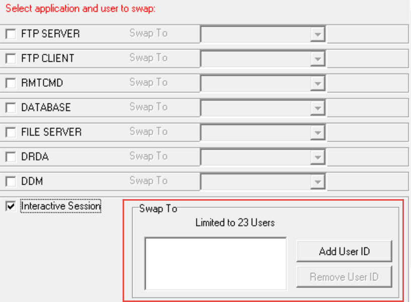 Enforcive: When setting up swap on a user how does it work when ...