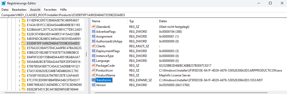 Resolving error "Error applying transforms. Verify that the specified ...