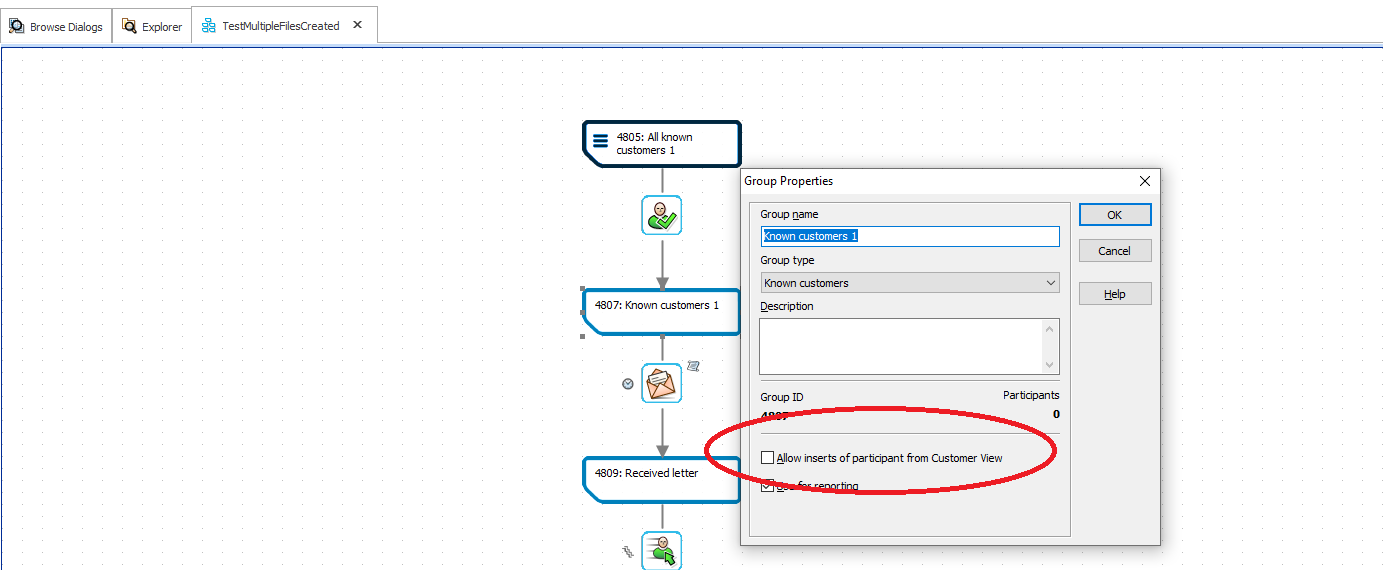 Portrait Dialogue: Adding participants to dialogues via Customer View