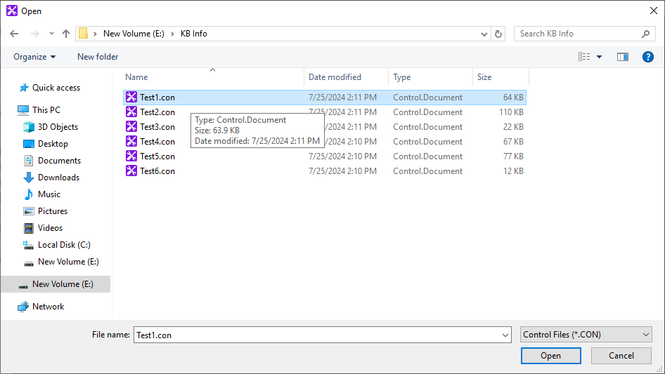 Getting out of memory error when opening any control file in EngageOne ...