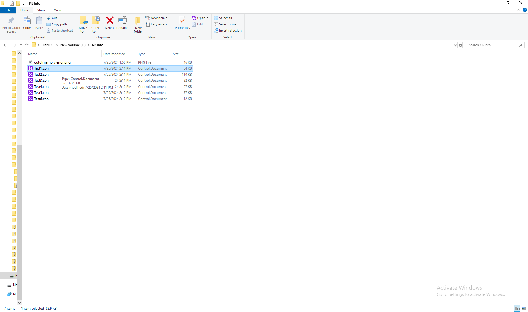 Getting out of memory error when opening any control file in EngageOne ...