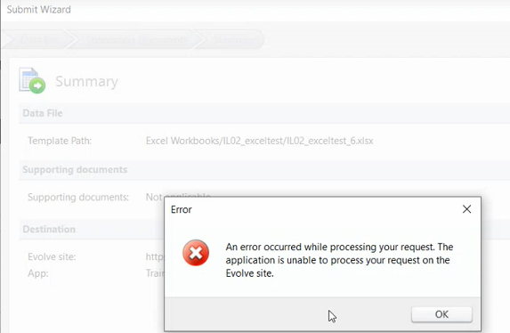 Error "An Error Occurred while processing your request. The application ...