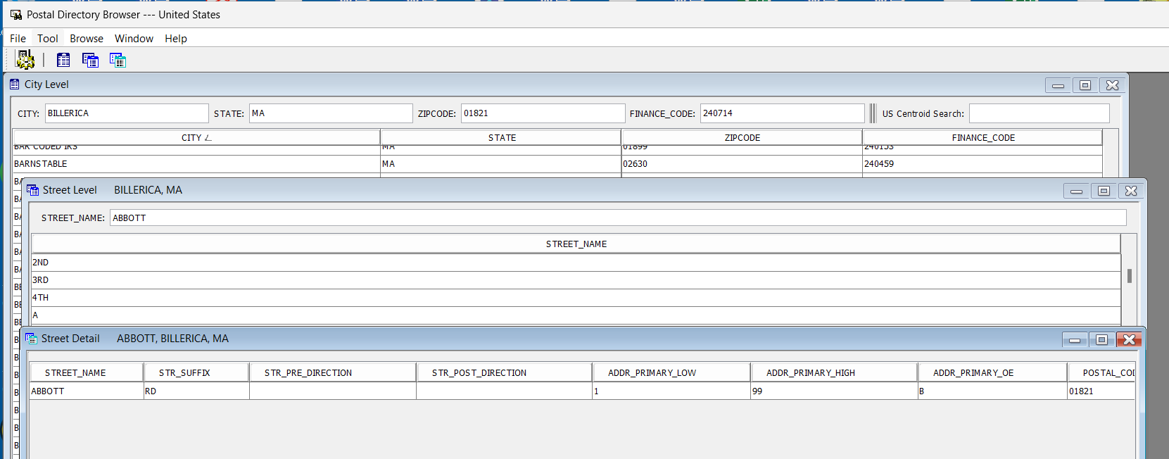 Trillium - Other ways to troubleshoot an address