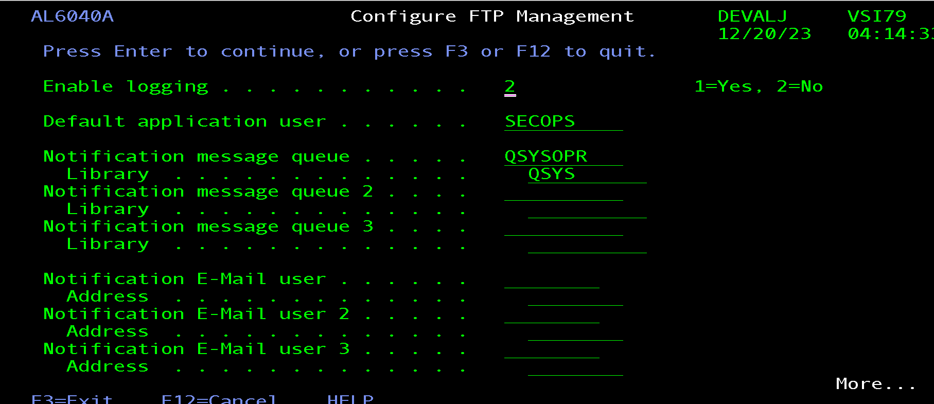 FTP - Can Assure Security messages in QSYSOPR be redirected to a ...