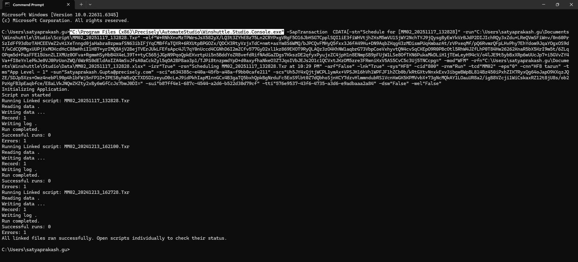 Steps to follow for Command Line Execution with SAML Authentication in ...