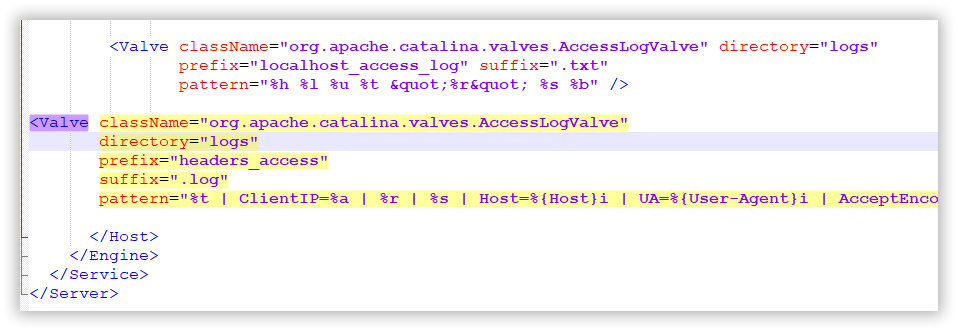Trillium - Capture Header information in Apache for debugging