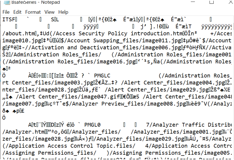 Enforcive GUI HELP document opening in Notepad