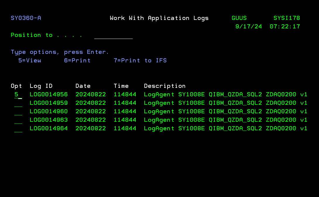Collecting the application log for Alliance LogAgent issues